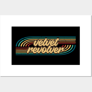 velvet revolver retro stripes Posters and Art